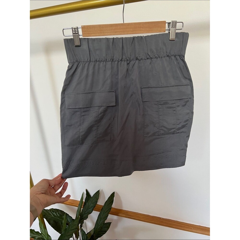 Forever 21 Charcoal Gray Love21 Elastic Waist Skirt